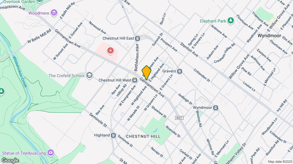 8515 Germantown Ave, Unit C Map and Location Details