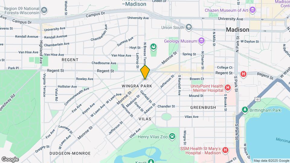 1617 Monroe St Map and Location Details