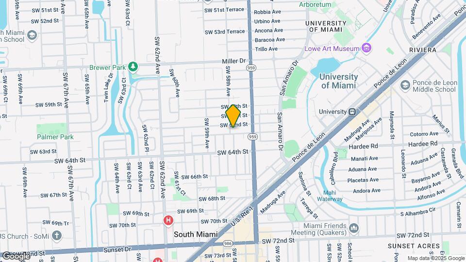 5791 SW 62nd Ter Map and Location Details