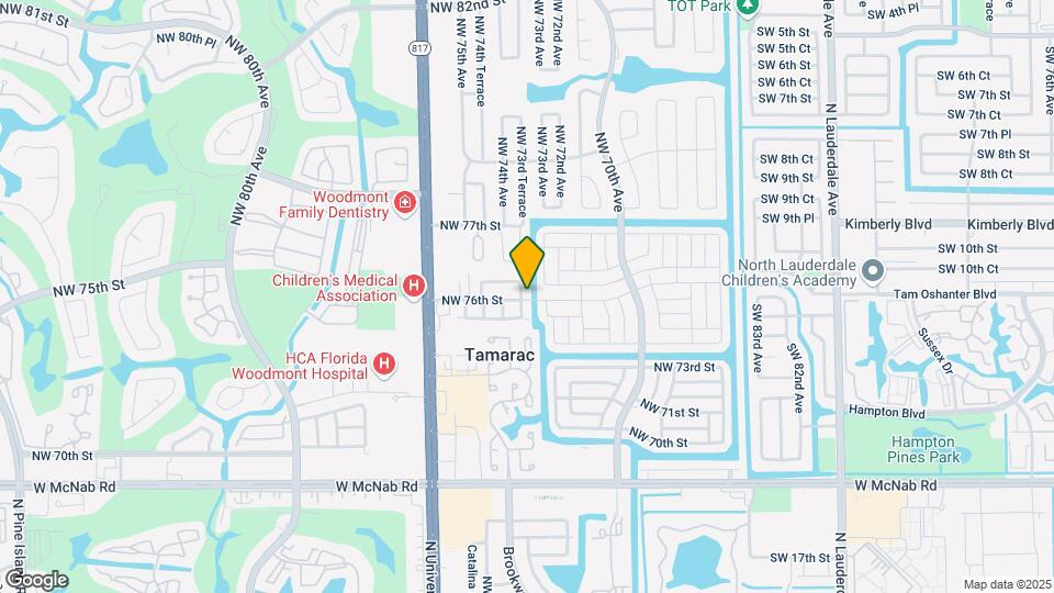 7602 NW 73rd Terrace Map and Location Details