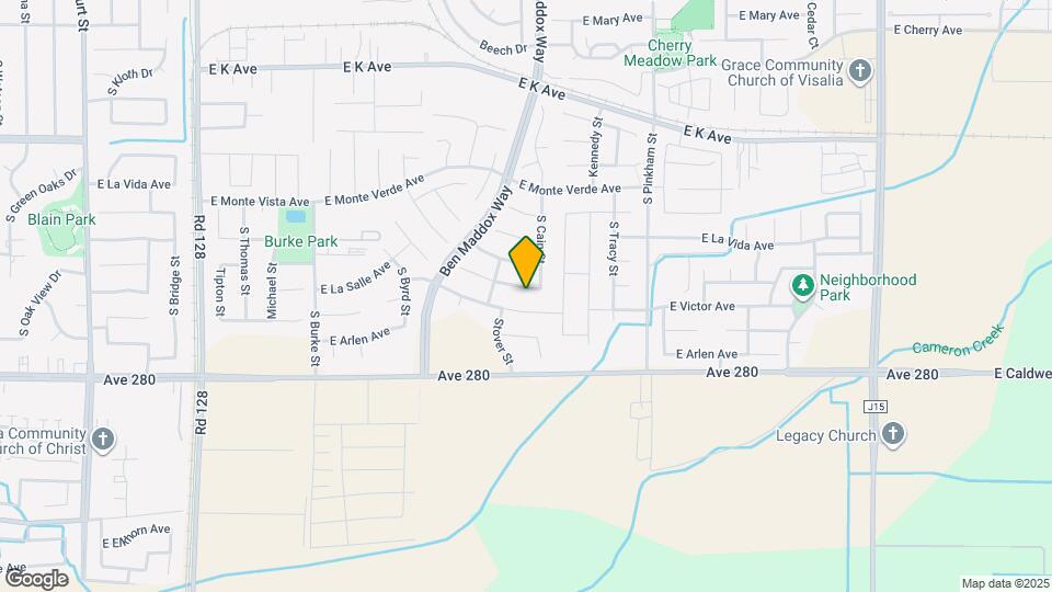 1619 E Parkview Ave Map and Location Details