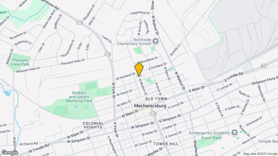 309 N Market St Map and Location Details