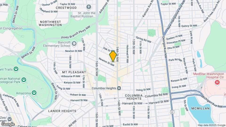 1417 Newton St NW Mapa y Detalles de la Ubicación