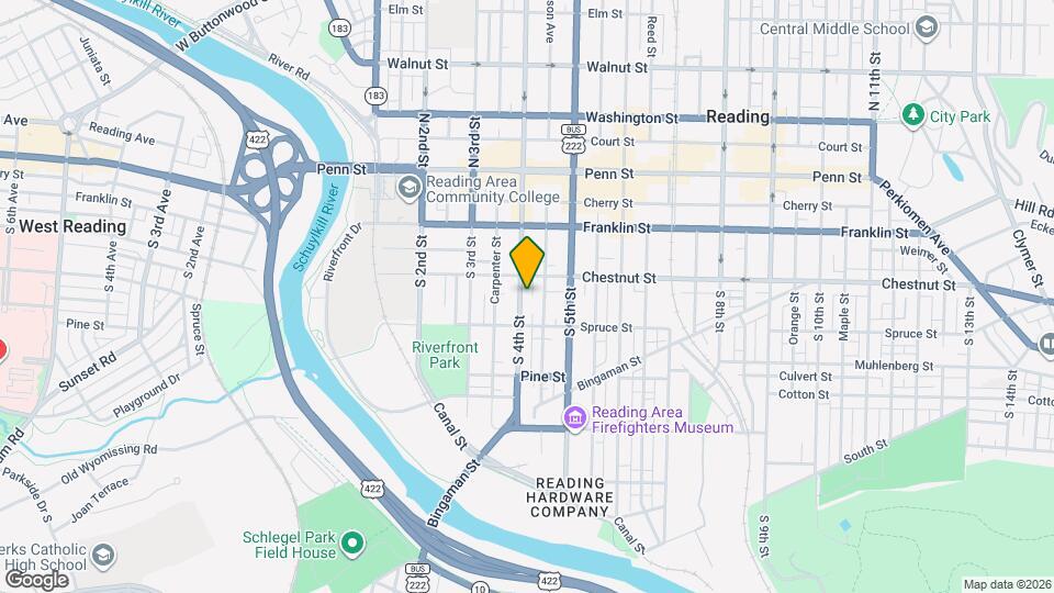 217 S 4th St Map and Location Details