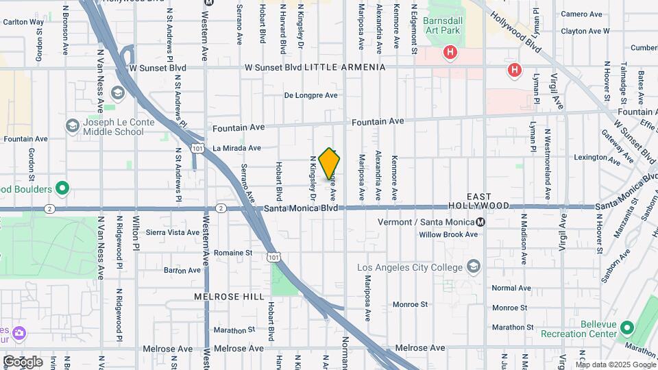 1137 N Ardmore Ave Map and Location Details