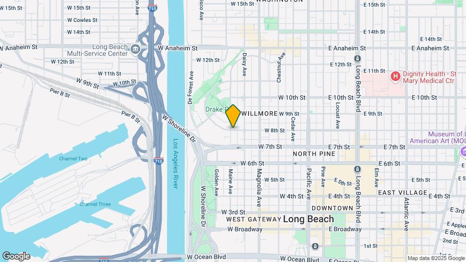 642 W 8th St Map and Location Details