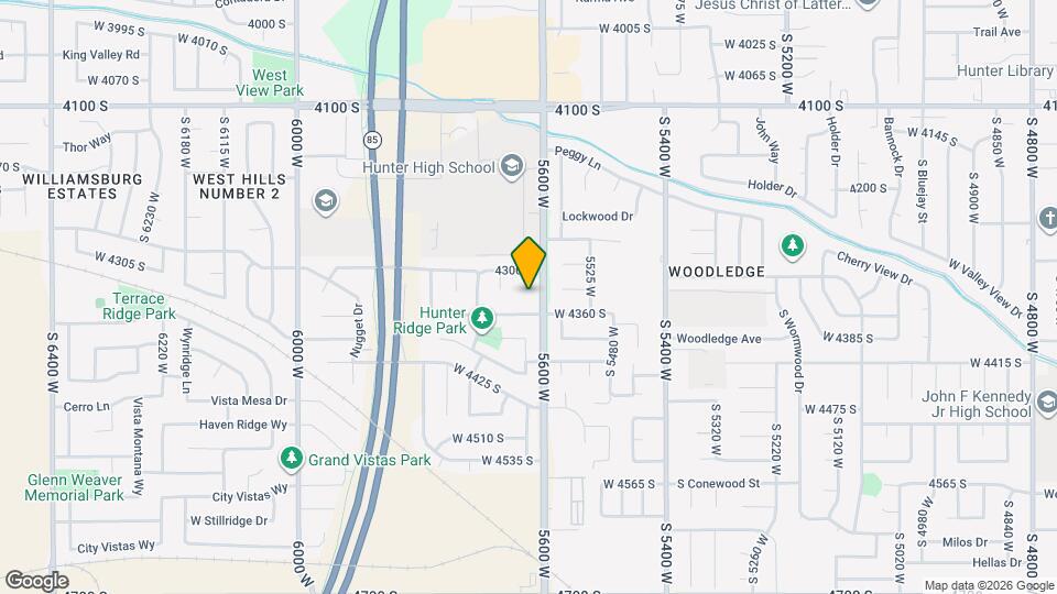 4333 S 5630 W, Unit 1 Map and Location Details