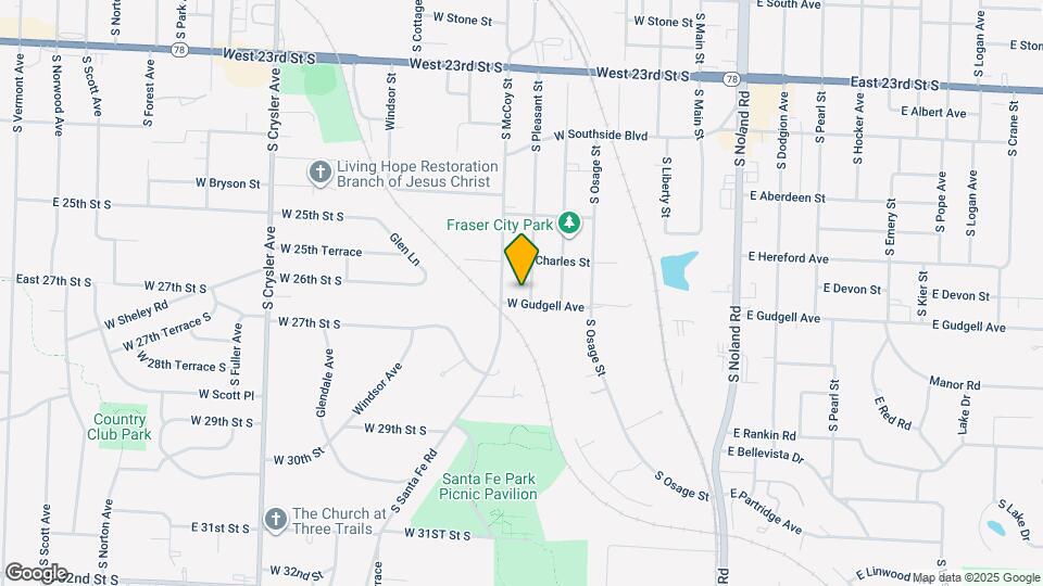 1616 S Pleasant St Map and Location Details