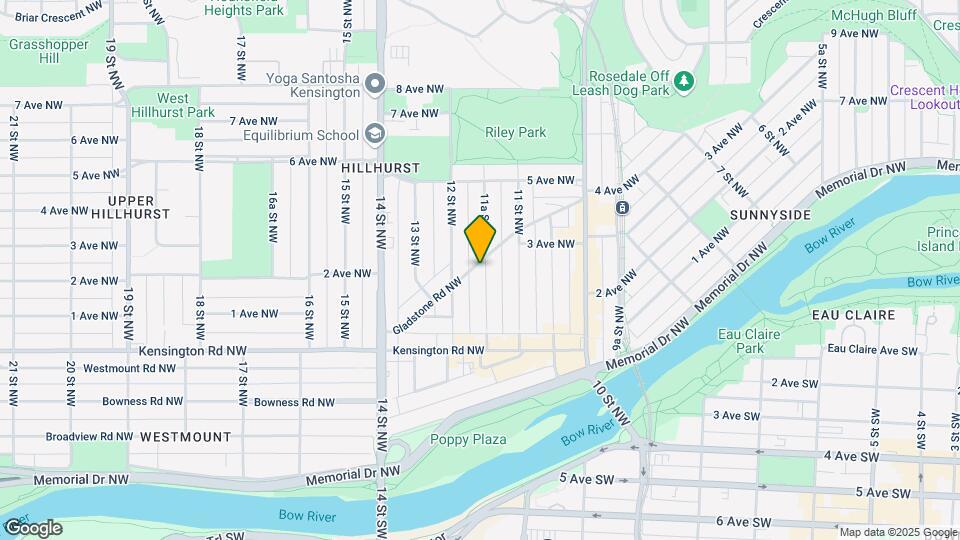 1225 Gladstone Rd NW Map and Location Details