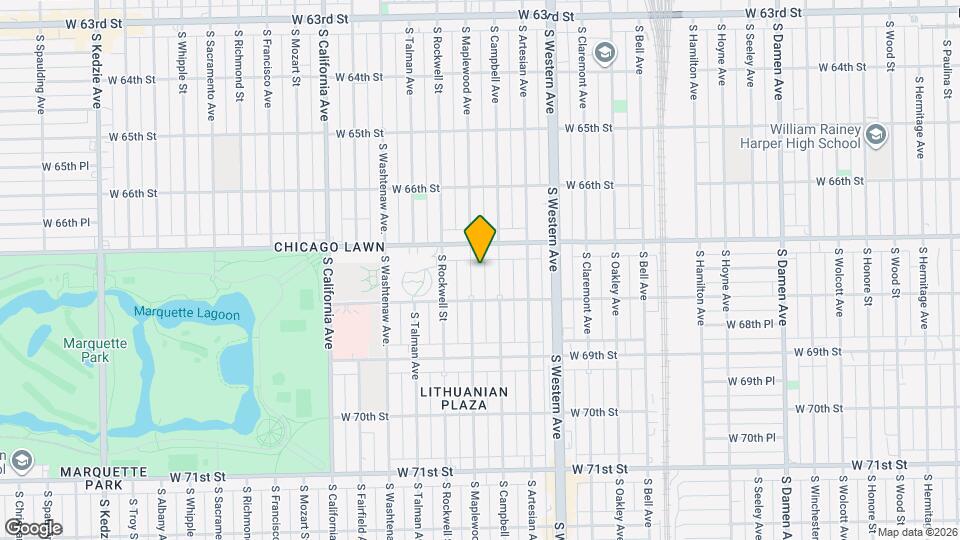 6727 S Maplewood Ave Mapa y Detalles de la Ubicación