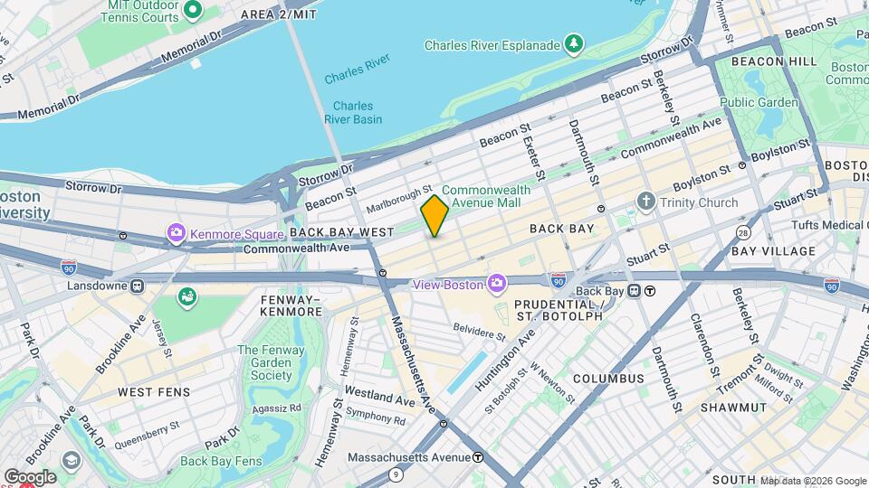 303 Newbury St, Unit 2 Map and Location Details