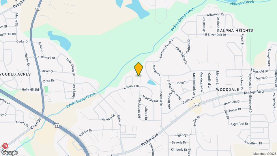 607 Chickasaw Rd Map and Location Details