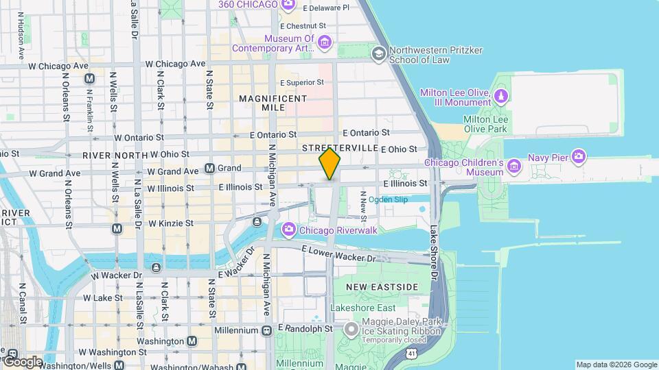 298 E Illinois St Map and Location Details