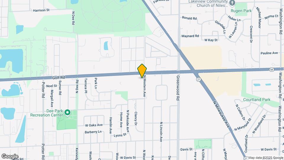 8801 W Golf Rd Map and Location Details