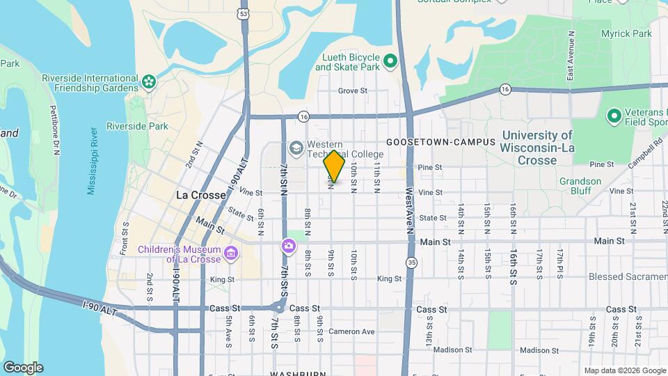 901 Vine St Mapa y Detalles de la Ubicación