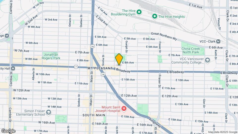 389 E Broadway Map and Location Details