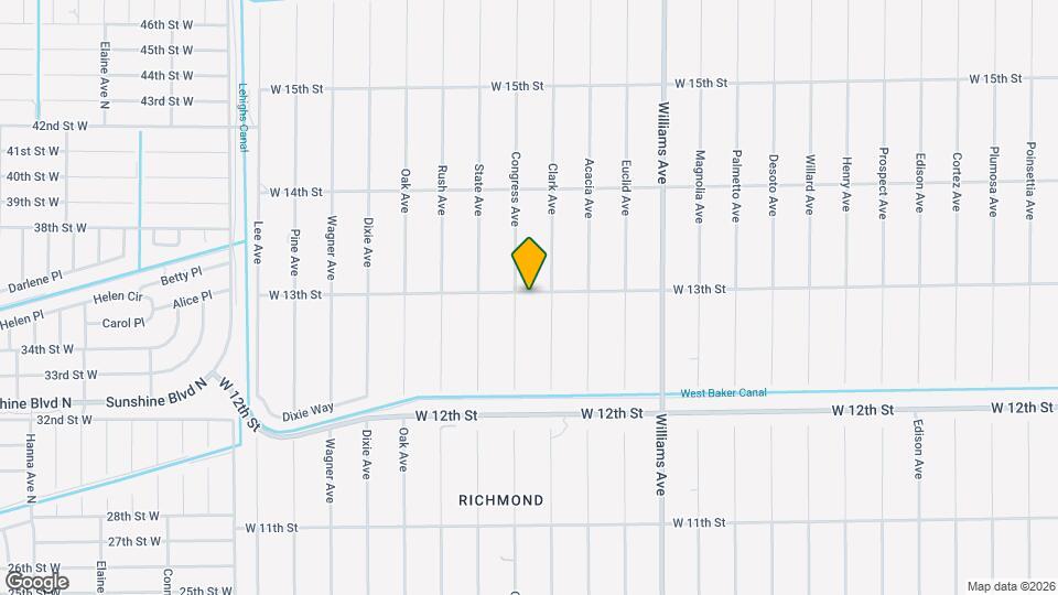 1405 W 13th St Map and Location Details