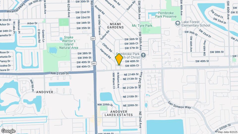 4050 SW 58th Ave Map and Location Details
