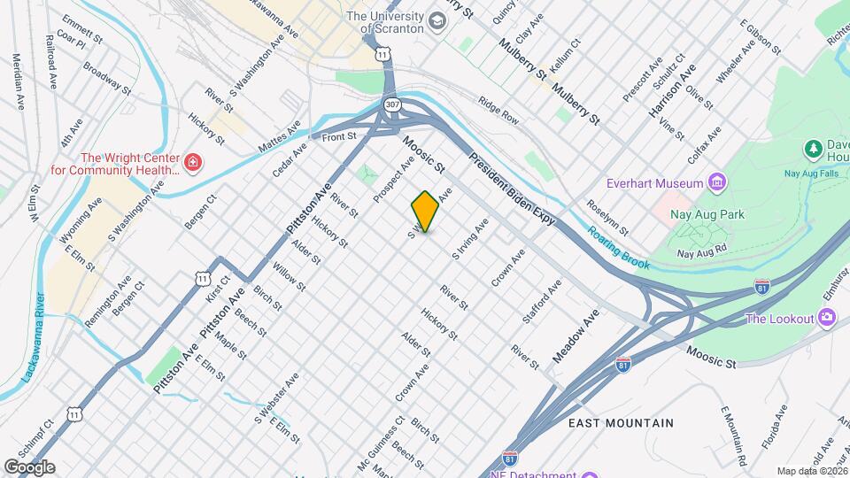 714 Orchard St Map and Location Details