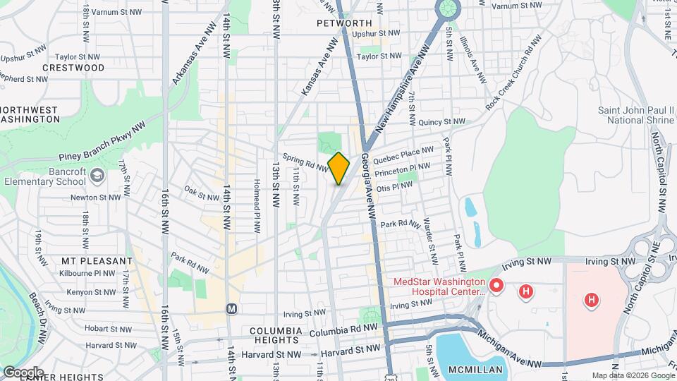 3612 New Hampshire Ave NW Map and Location Details