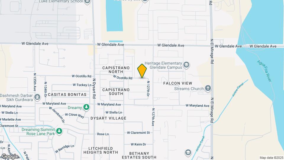 12733 W Ocotillo Rd Map and Location Details