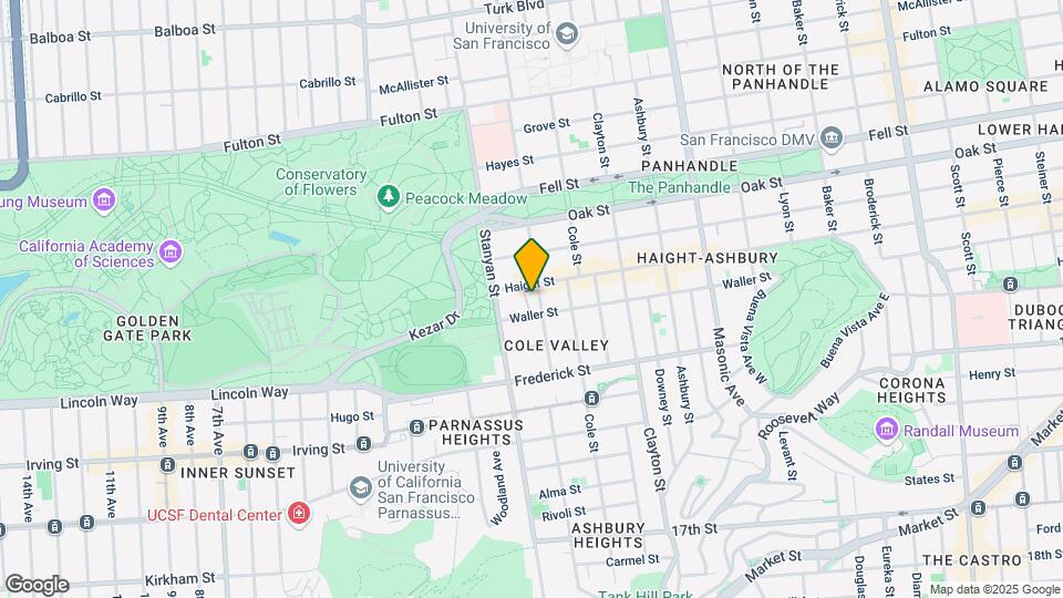 625 Shrader St Map and Location Details