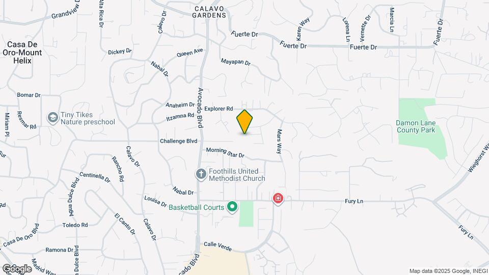 10911 Sunray Pl, Unit Basement Map and Location Details
