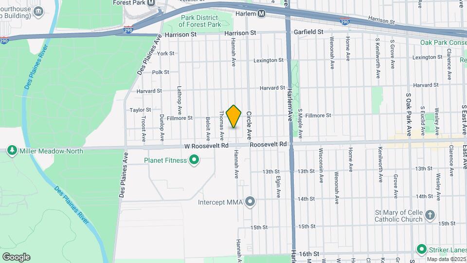 1125 Hannah Ave Map and Location Details