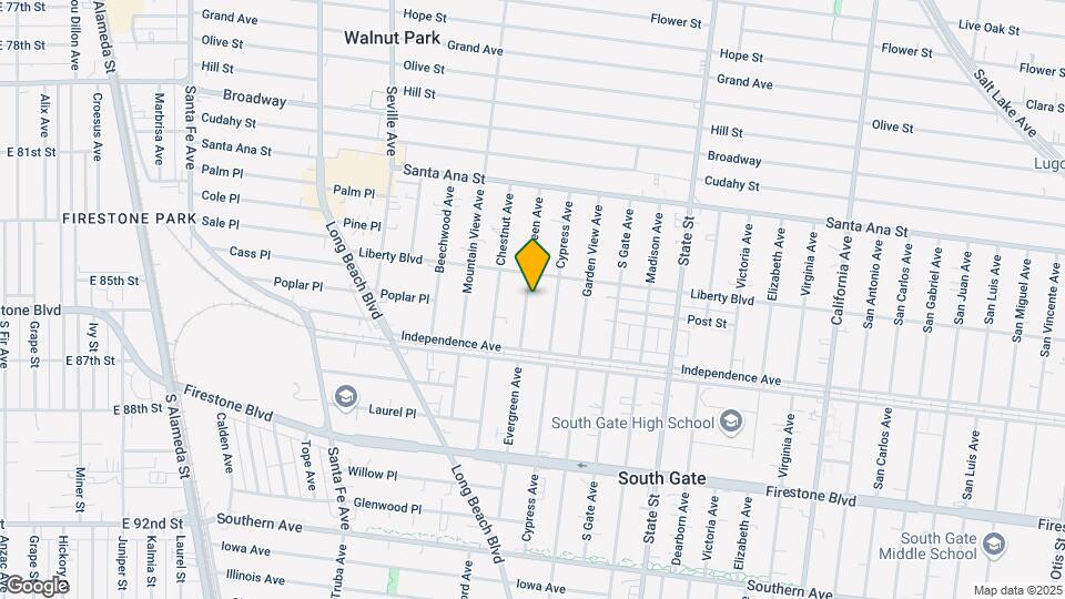 8426 Evergreen Ave Map and Location Details