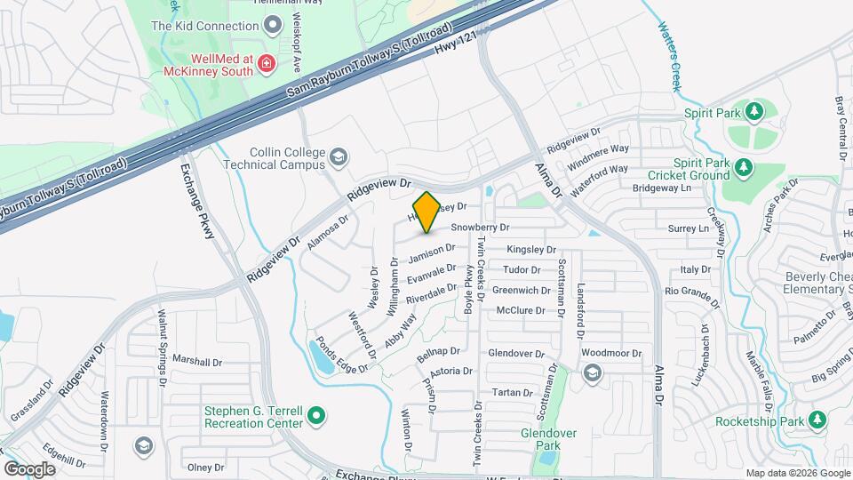 1521 Snowberry Dr Map and Location Details