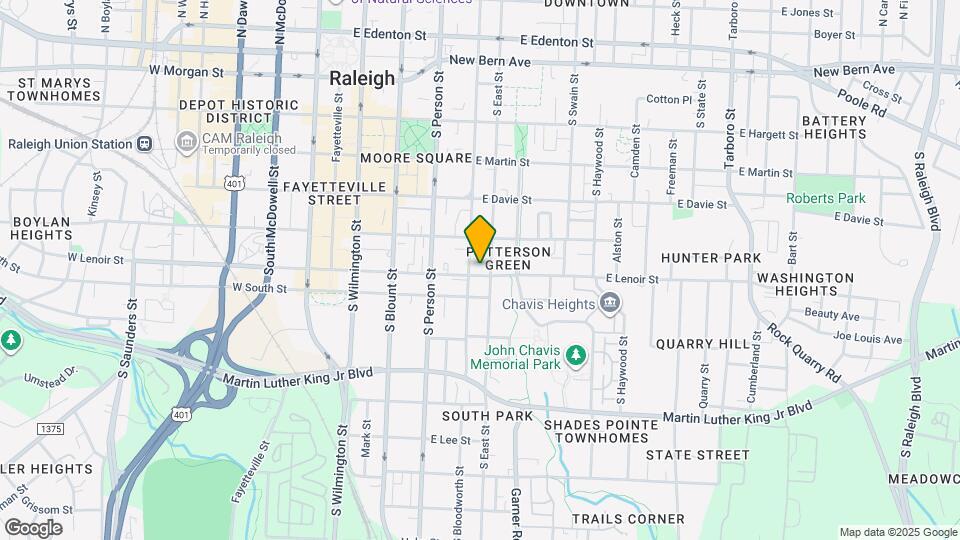 407 E Lenoir St Map and Location Details