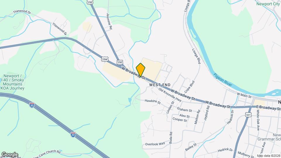 535 Old Knoxville Hwy Map and Location Details