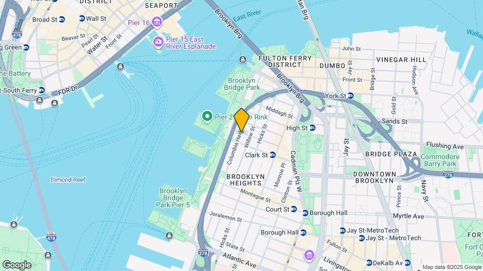 FOUND Study Brooklyn Heights - Student/Intern Mapa y Detalles de la Ubicación