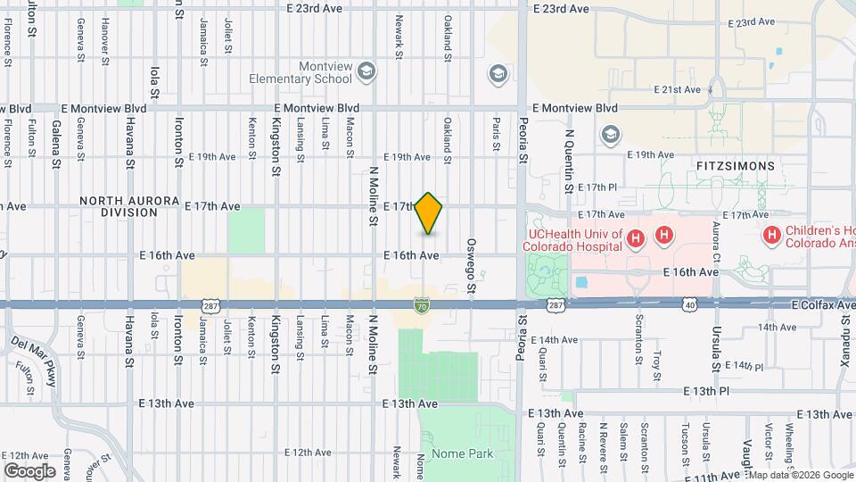 1620 Nome St Mapa y Detalles de la Ubicación