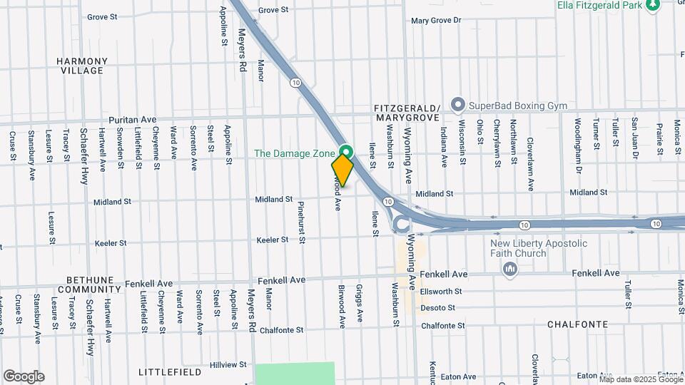 15708 Birwood St Map and Location Details