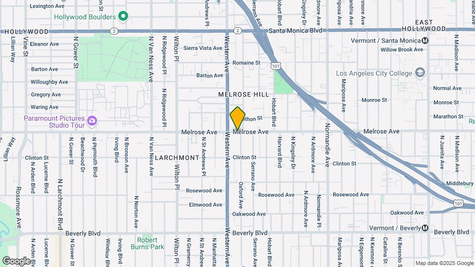 4954 Melrose Ave Map and Location Details