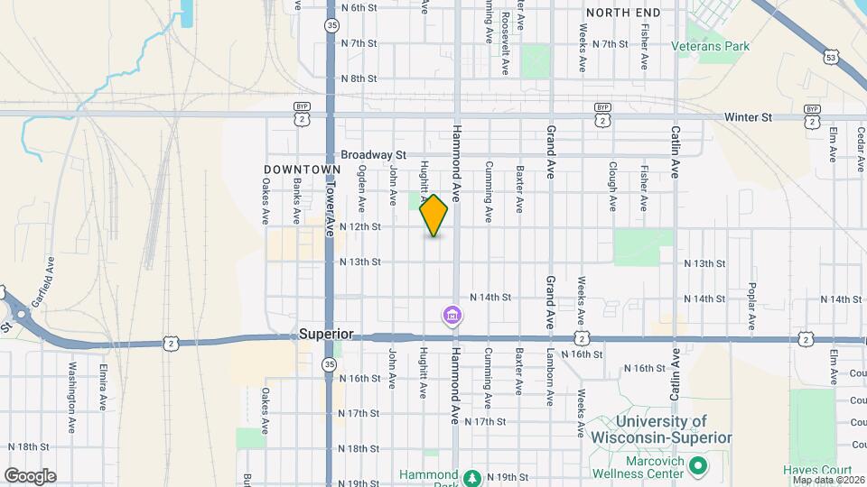 1216 Hughitt Ave Map and Location Details