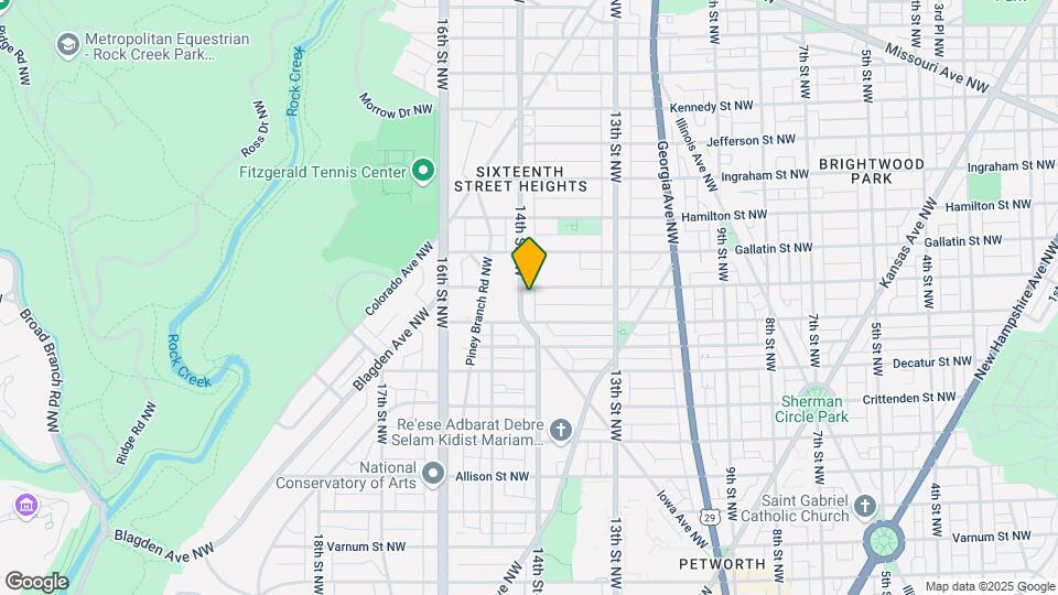 4911 14th St NW, Unit 2BR 1BA Basement Map and Location Details