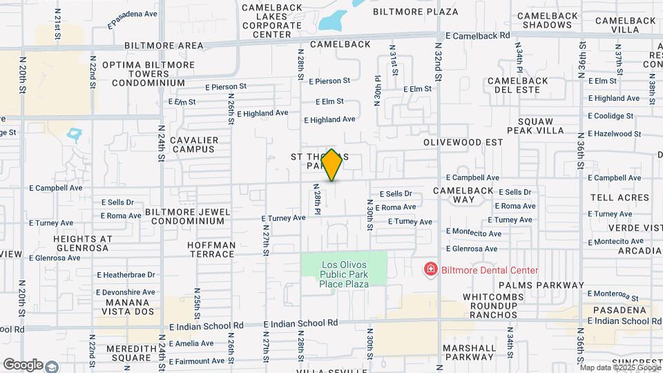 2841 E Campbell Ave Map and Location Details
