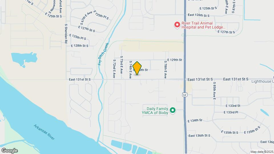 7419 East 131st St S Map and Location Details