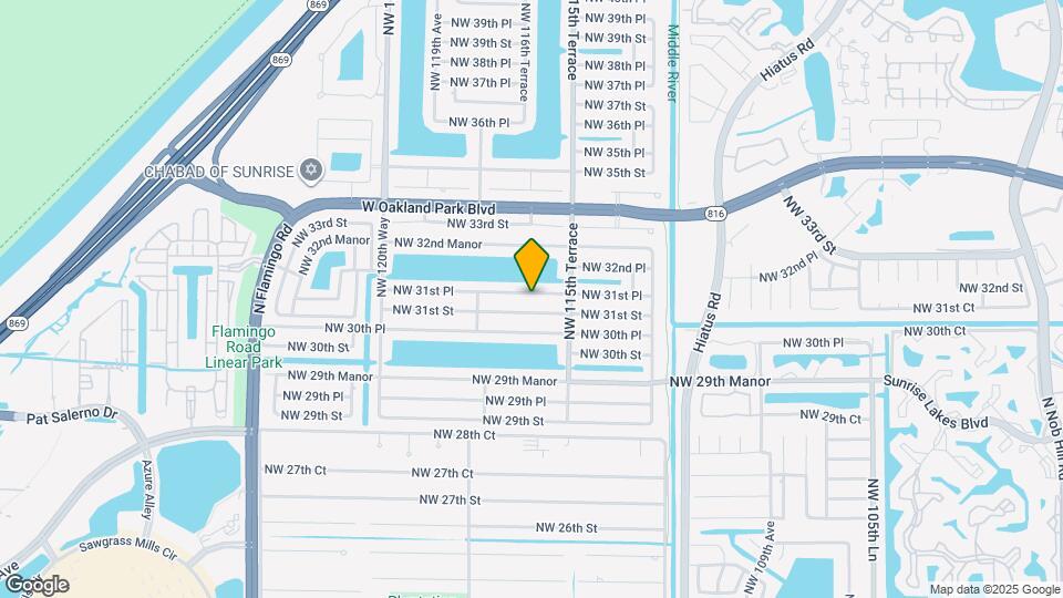 11620 NW 31st Pl Map and Location Details