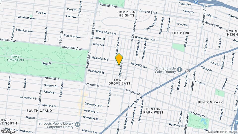 3307 Halliday Ave Map and Location Details