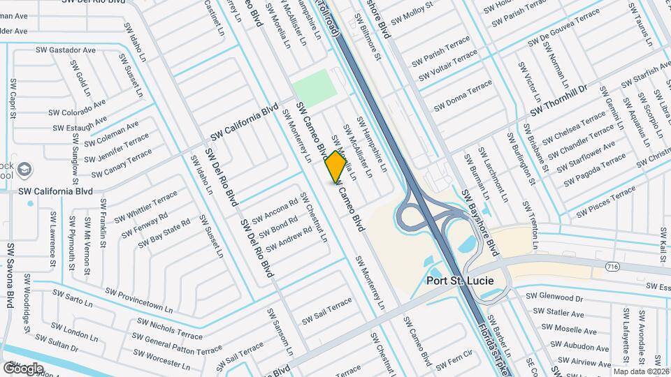 2156 SW Cameo Blvd Map and Location Details