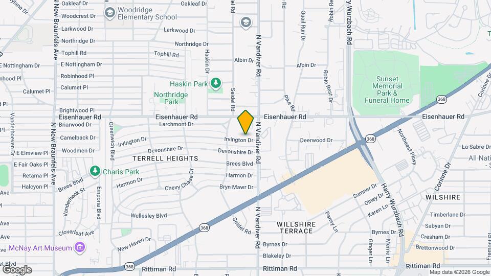 431 Irvington Dr Map and Location Details