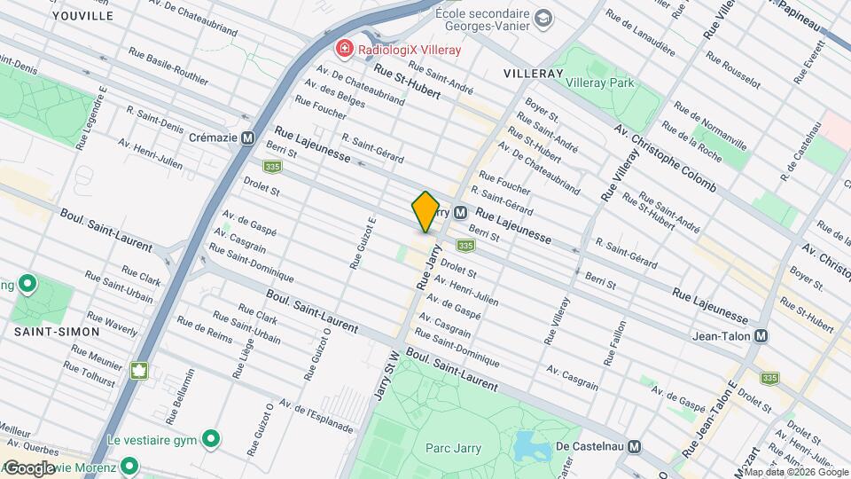 8130-8134 Saint-Denis Rue Map and Location Details