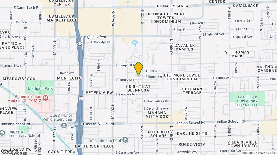 2142 E Turney Ave Map and Location Details