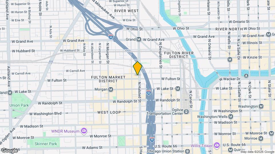 802 W Fulton Market, Unit 1411 Mapa y Detalles de la Ubicación