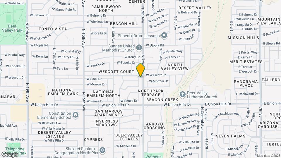 18839 N 7th Dr Mapa y Detalles de la Ubicación