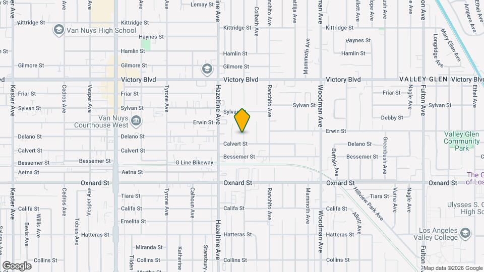 6167 Costello Ave Map and Location Details