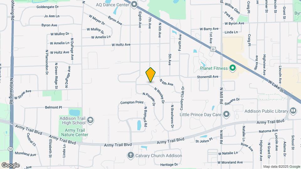 461 N Wesley Dr Map and Location Details